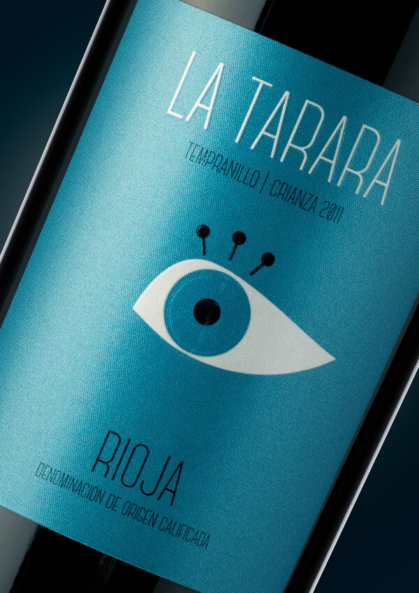 Diseño de botella de vino
