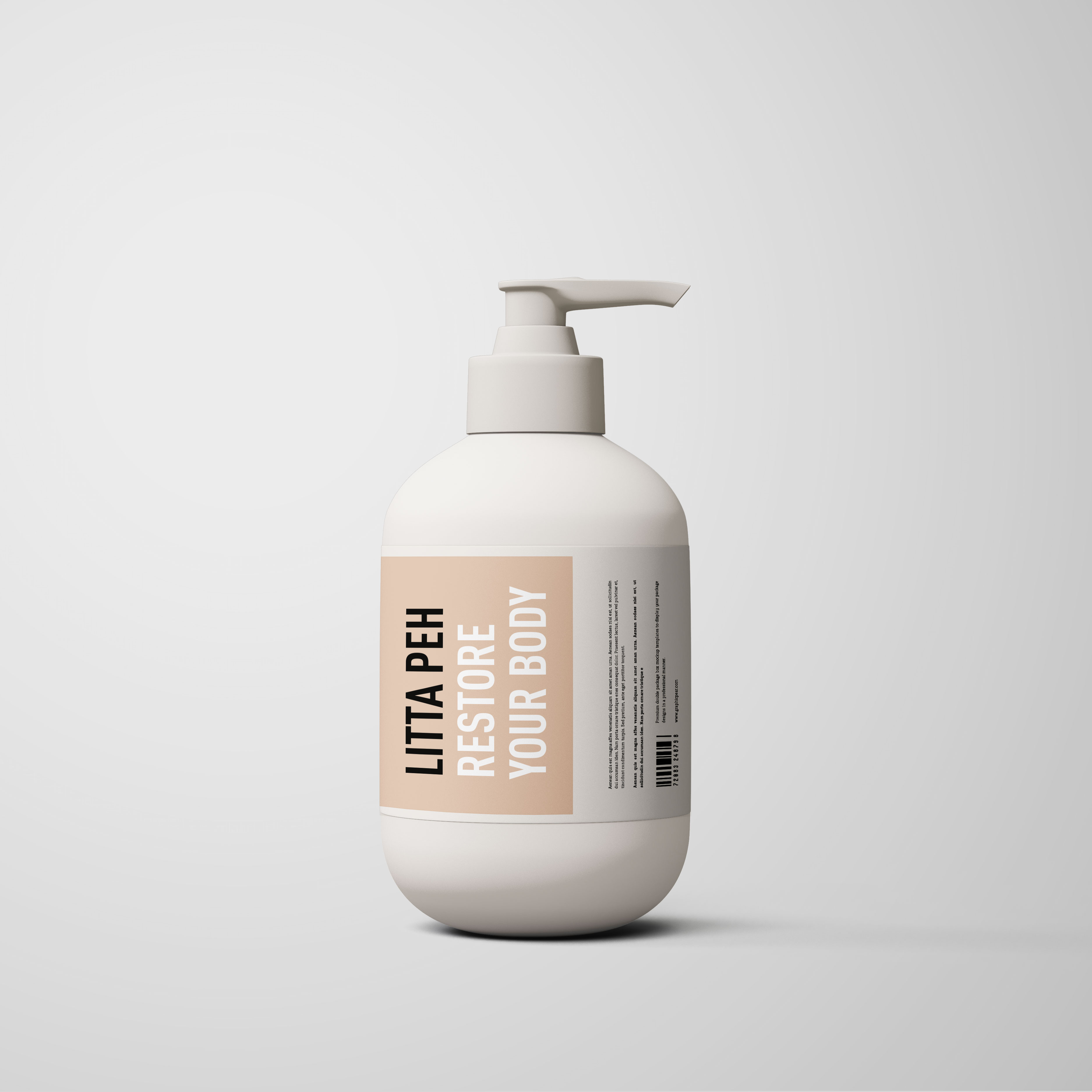 Diseño de bote de crema
